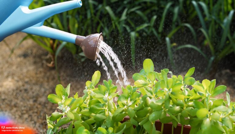 Watering Plants with Sugar Water