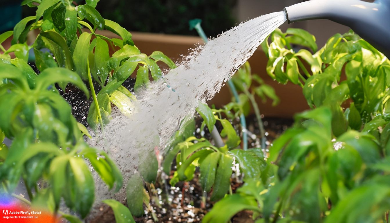 Watering Plants with Sugar Water