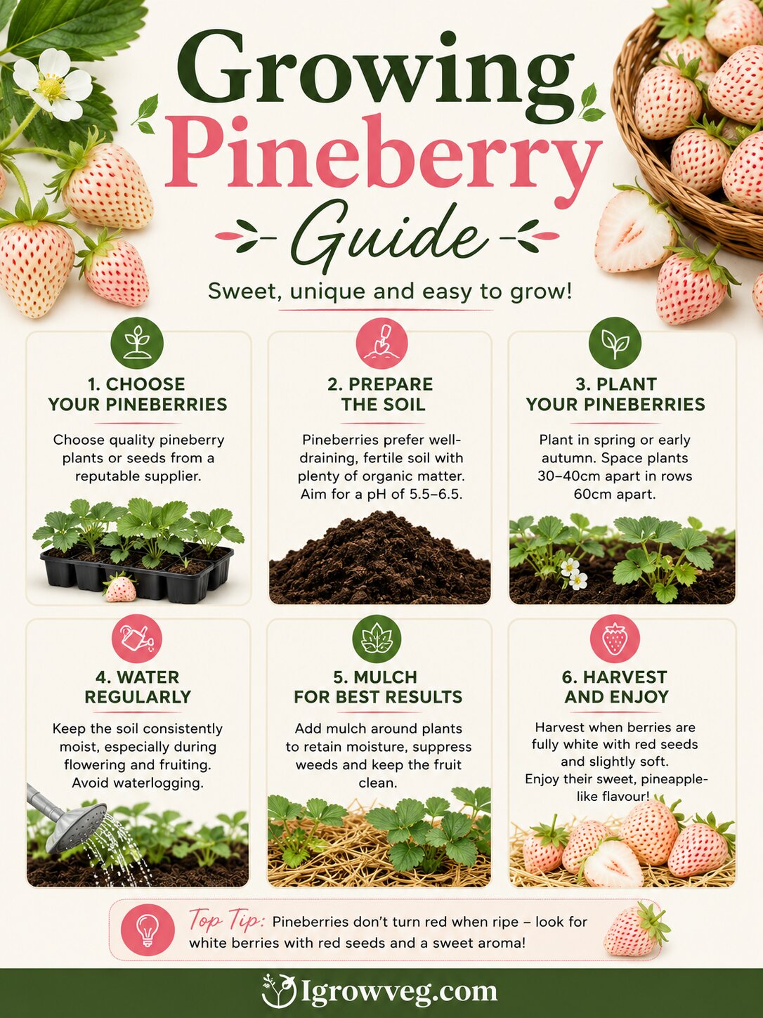 The Pineberry: Exploring White Alpine Strawberries
