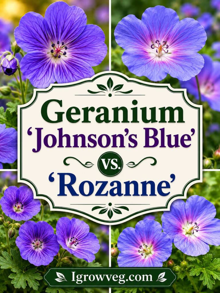 Geranium Johnson's Blue vs. Rozanne