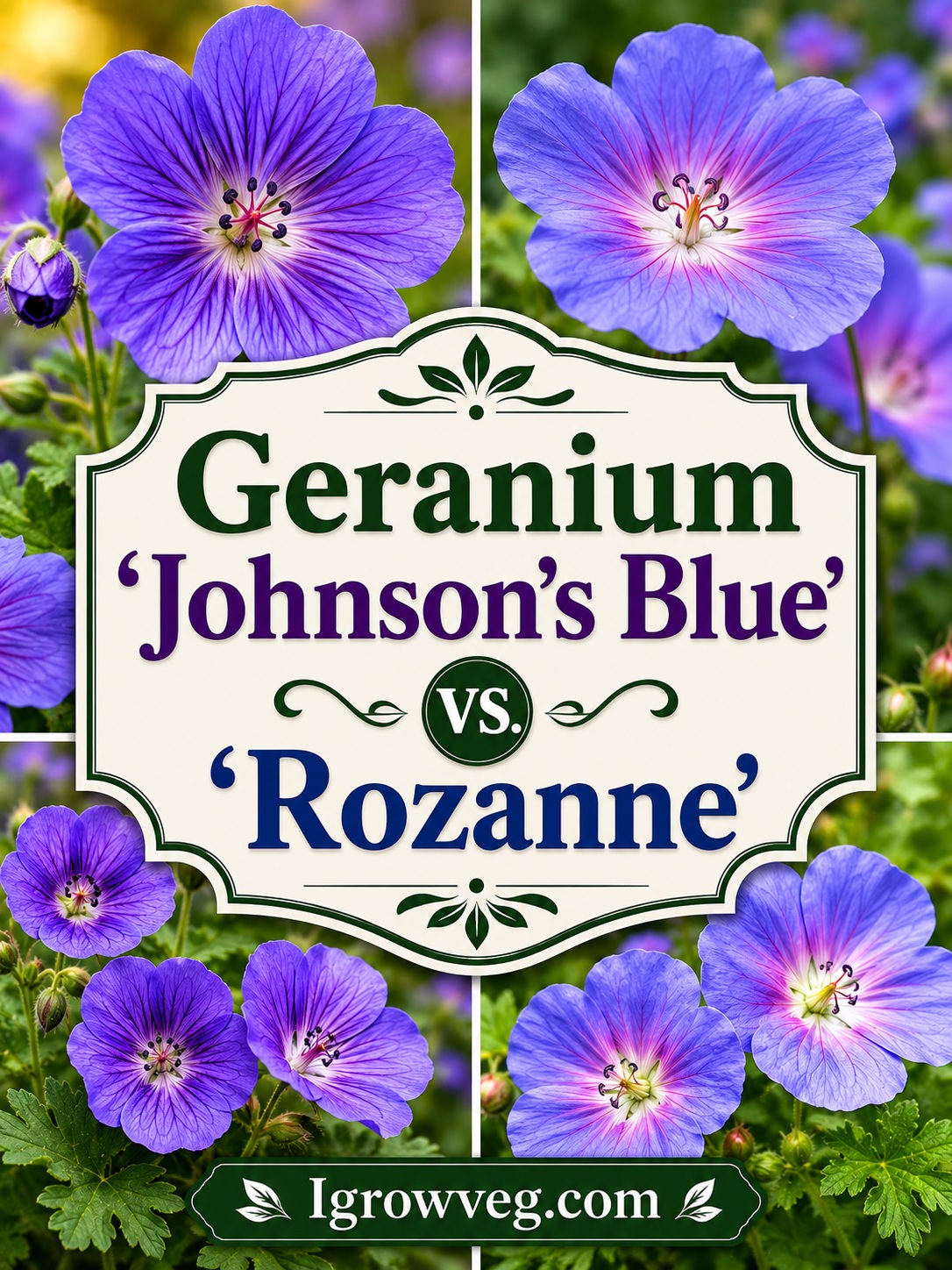 Geranium Johnson's Blue vs. Rozanne