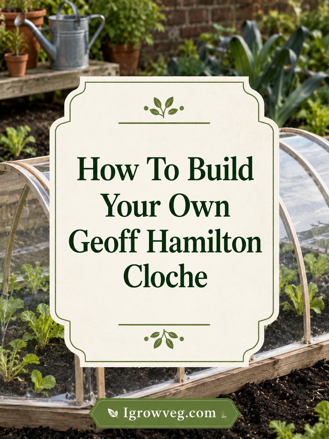 How To Build Your Own Geoff Hamilton Cloche