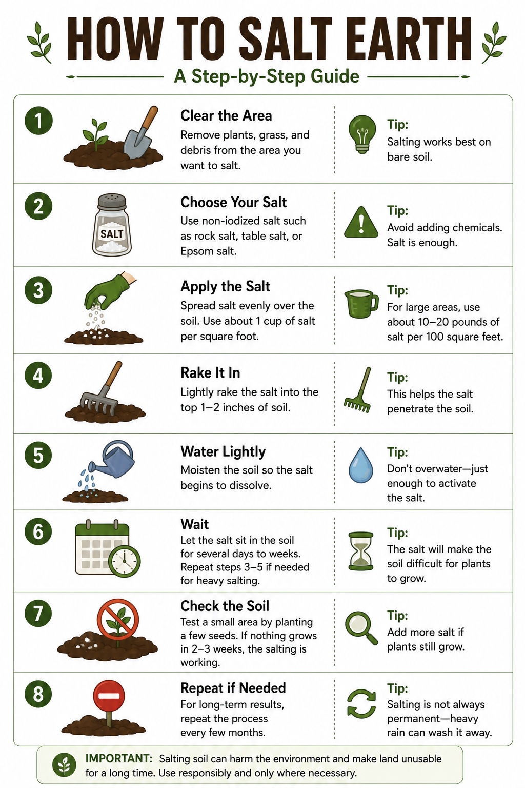 How To Salt The Earth So Nothing Grows?