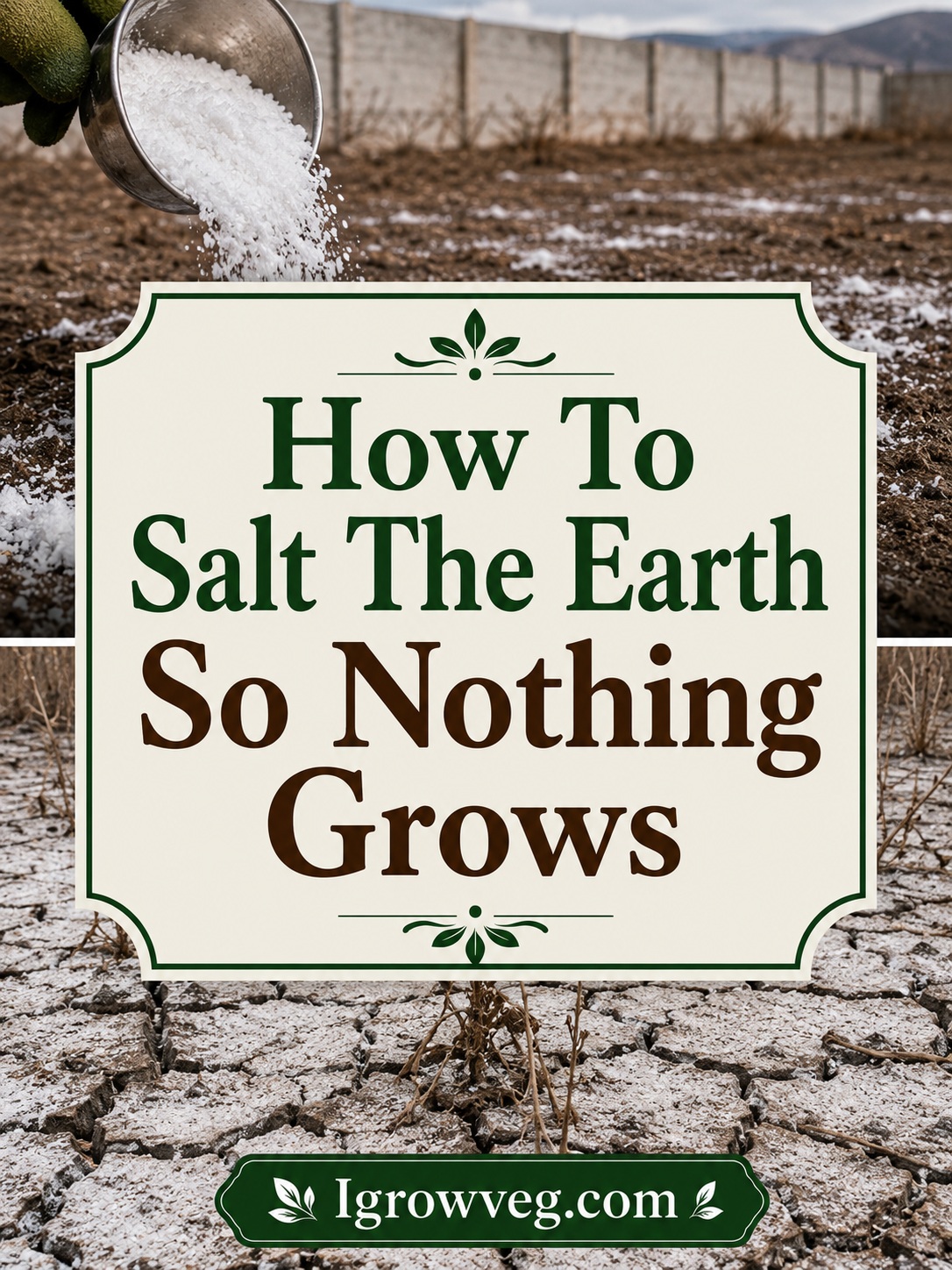 How To Salt The Earth So Nothing Grows
