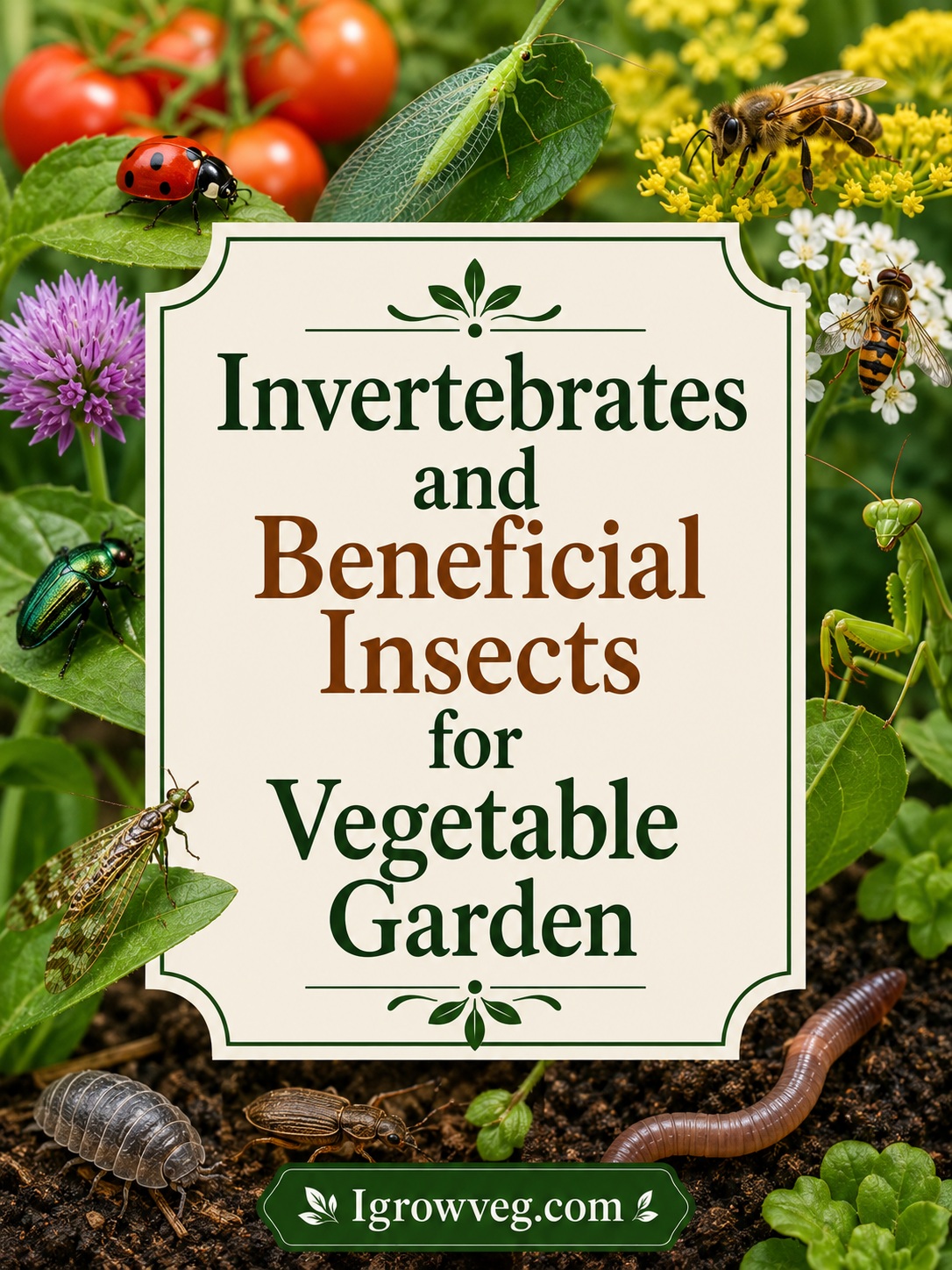 Invertebrates and Beneficial Insects for Vegetable Garden