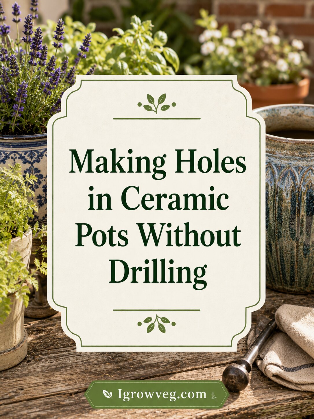 Methods to Make Holes in Ceramic Pots Without Drilling
