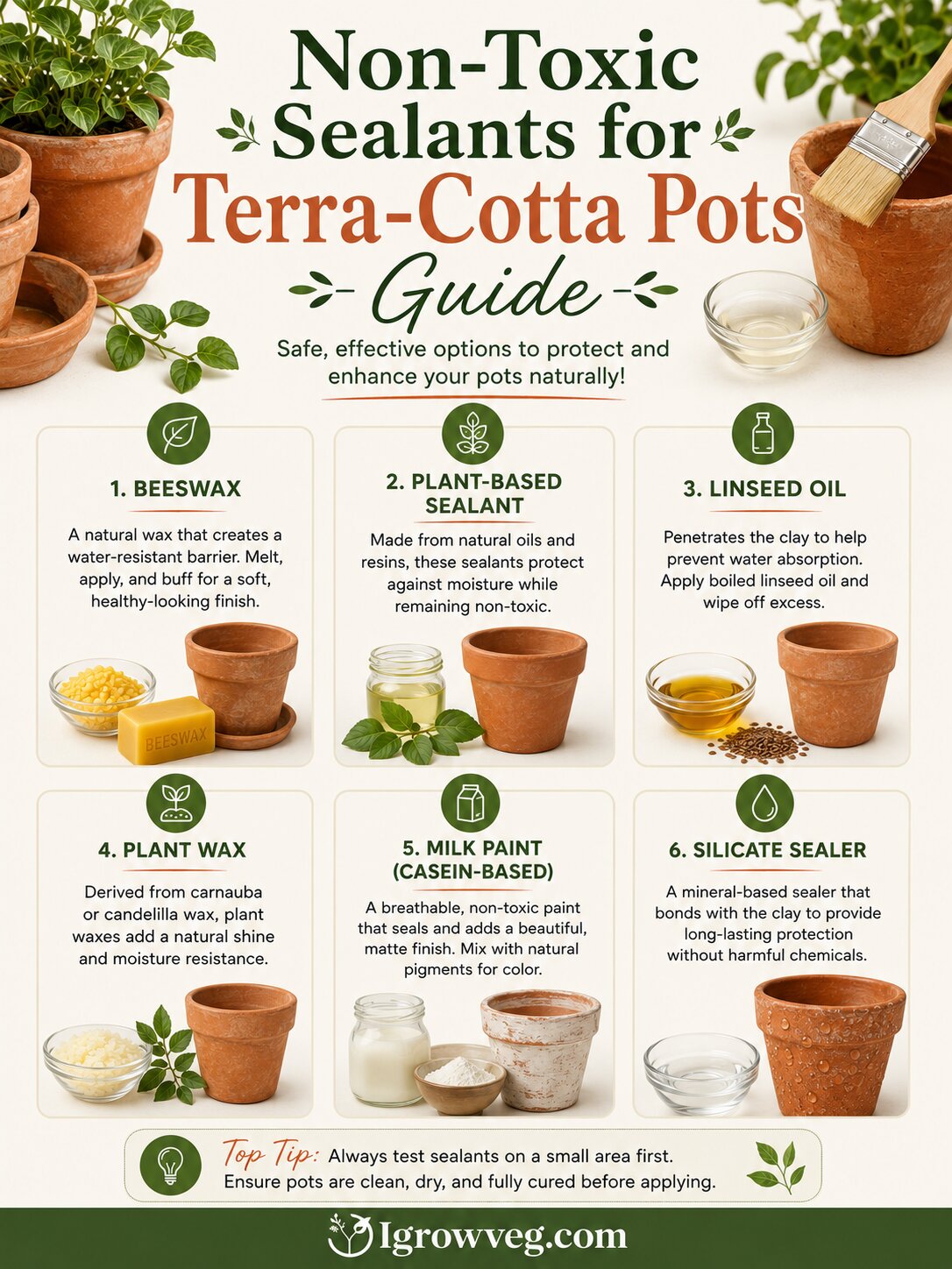 Non-Toxic Sealants & Paints for Terra-Cotta Pots