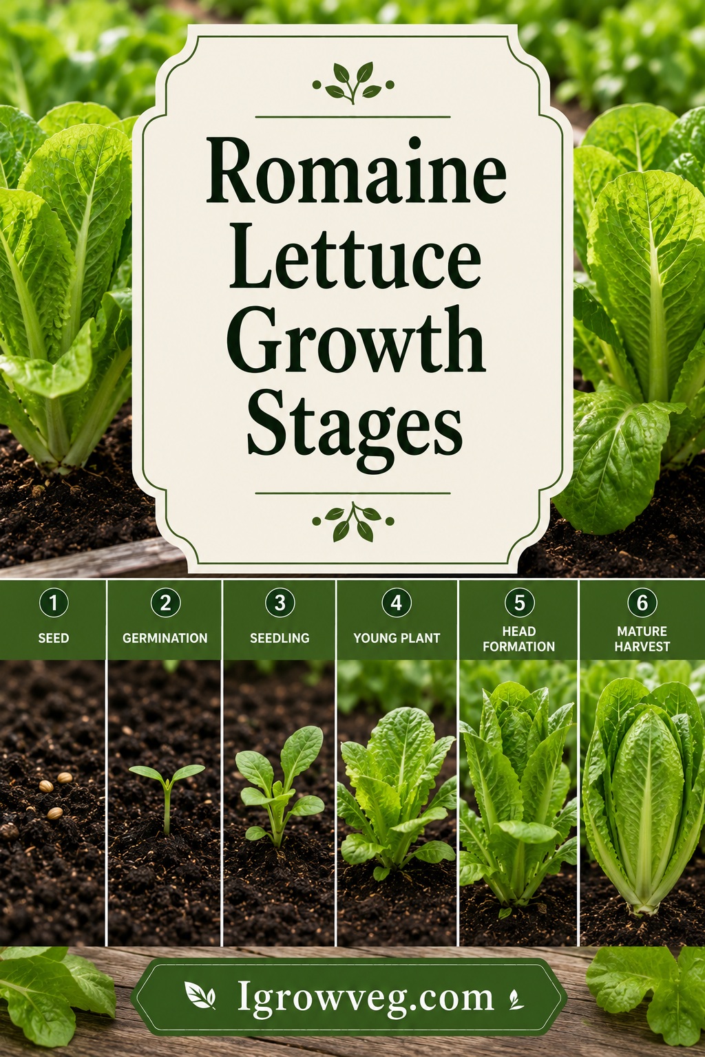 Romaine Lettuce Growth Stages