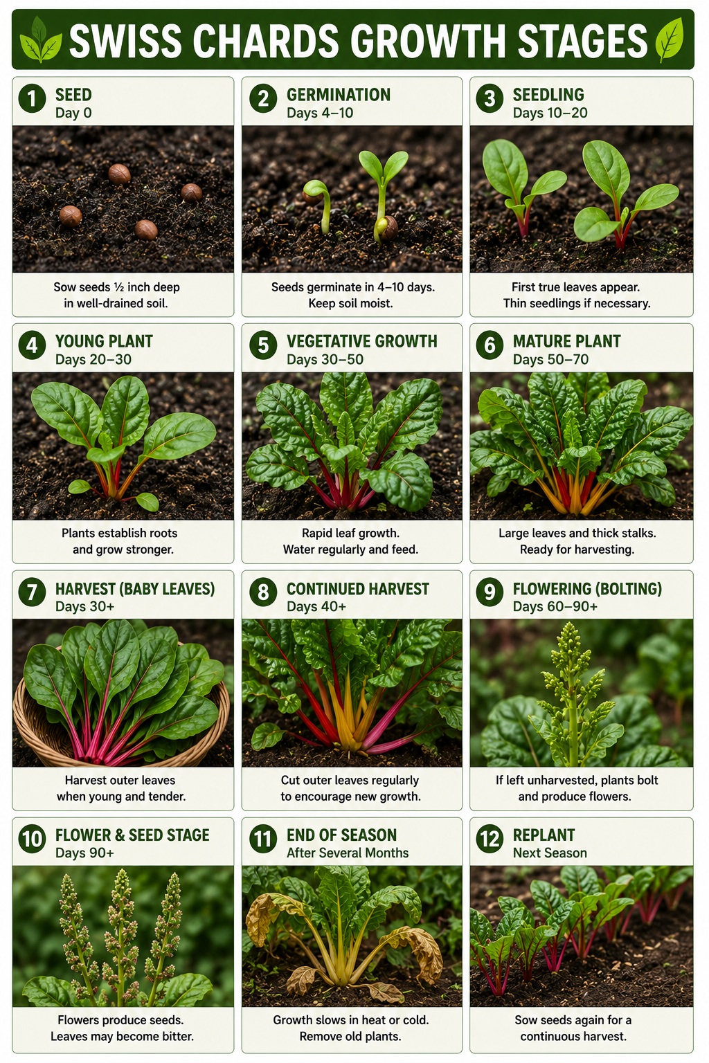 Growing Chard: Planting, Caring, Harvesting Swiss Chards