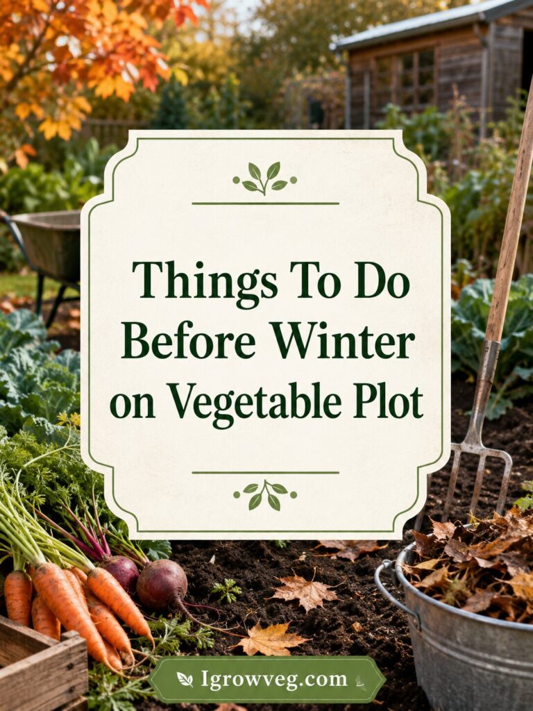 Things To Do Before Winter on Vegetable Plot